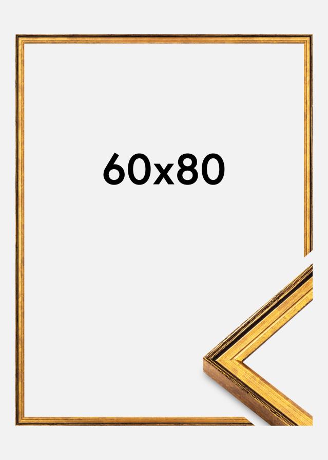 Rāmis Ringa Akrila stikls Zelts 60x80 cm