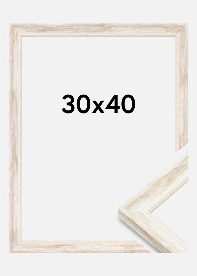 Rāmis Soledad AkRīglAs Balts 30x40 cm