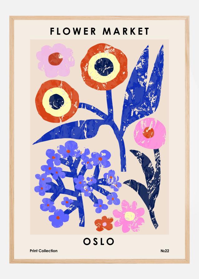 Flower Market. Oslo Plakāts