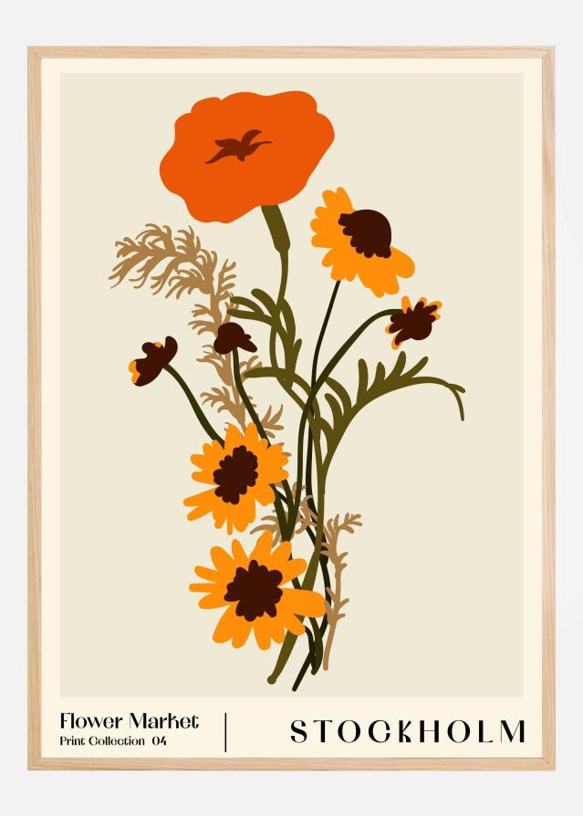 Flower Market. Stockholm Plakāts