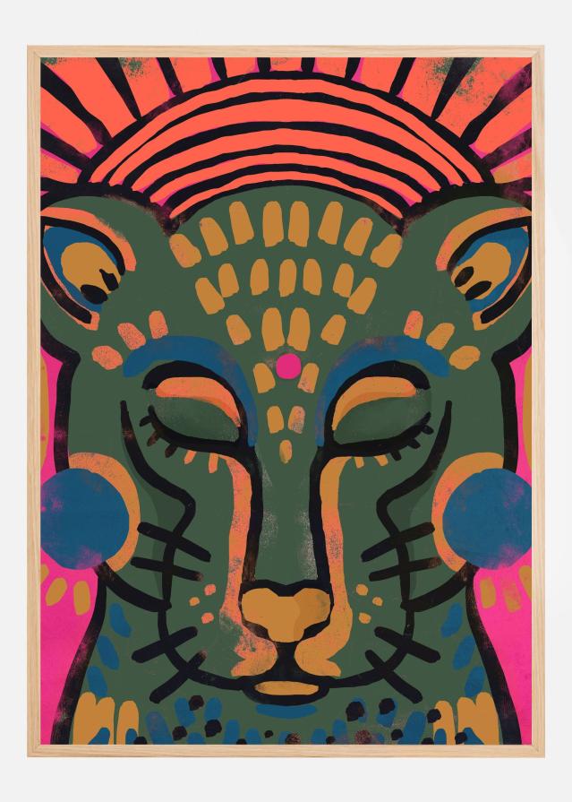 Tiger (Colored Version) Plakāts