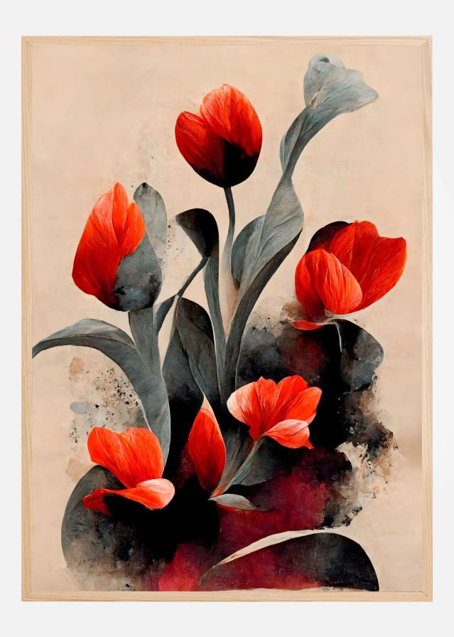 Red Tulips Plakāts