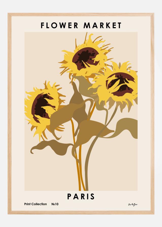 Flower Market. Paris Plakāts