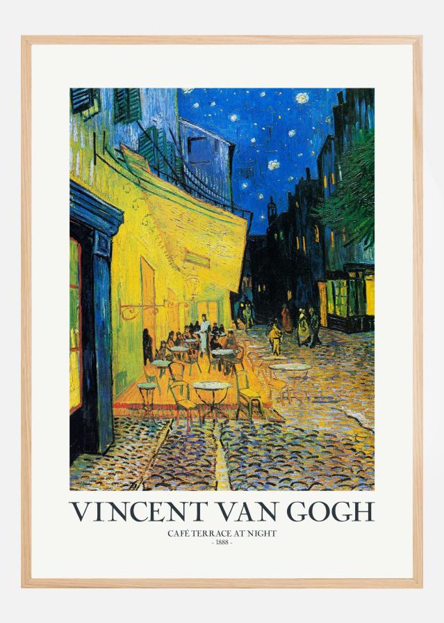 CafAc Terrace At Night Plakāts