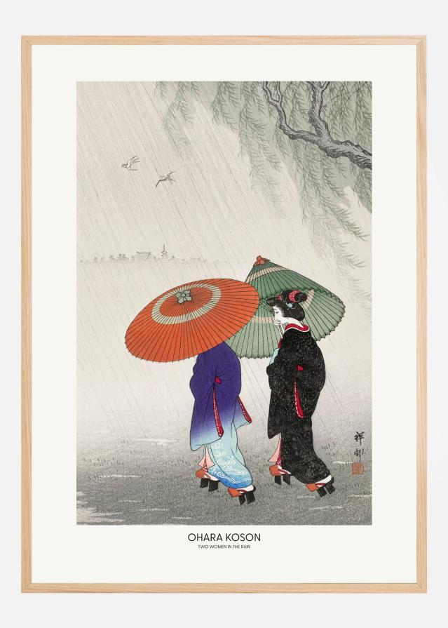 Two Women In The Rain Plakāts