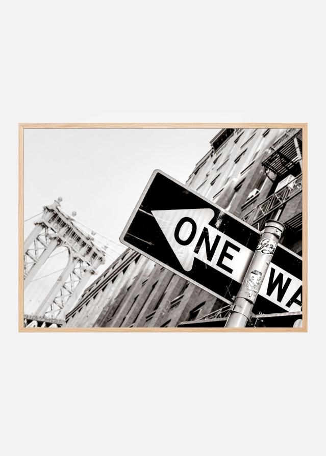 Manhattan Bridge One Way Plakāts