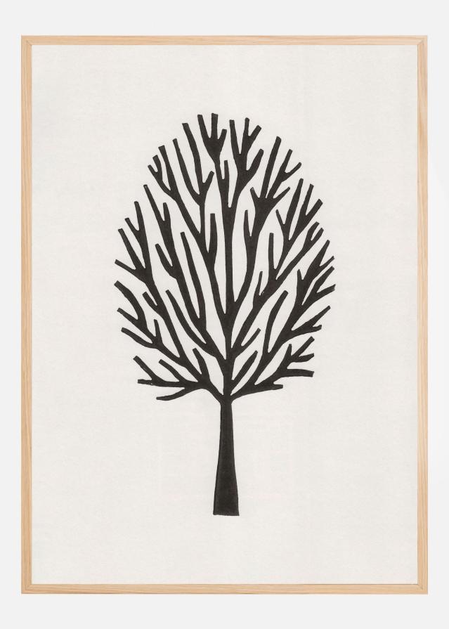 Linocut Tree #3 Plakāts