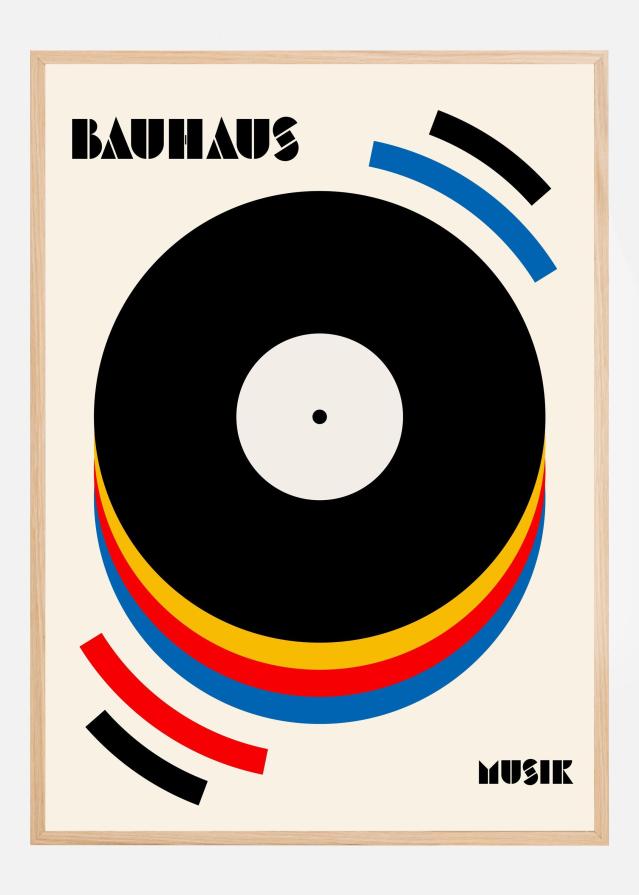 Bauhaus Musik Retro Illustration Plakāts