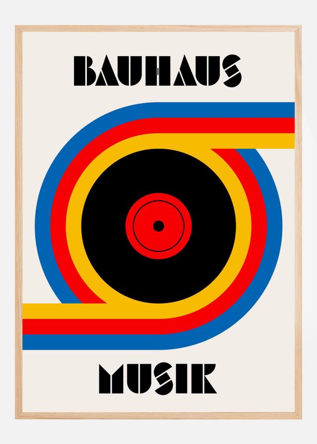 Bauhaus Musik Vinyl Plakāts