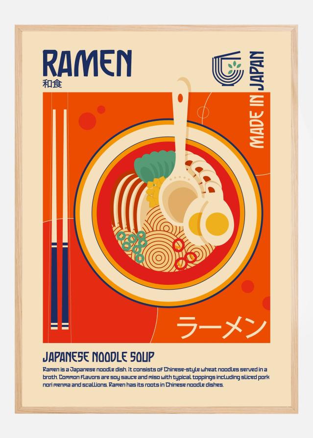 Ramen Japanese Food Print Plakāts
