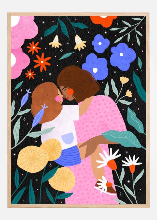 Mum and Daughter In Bloom Plakāts