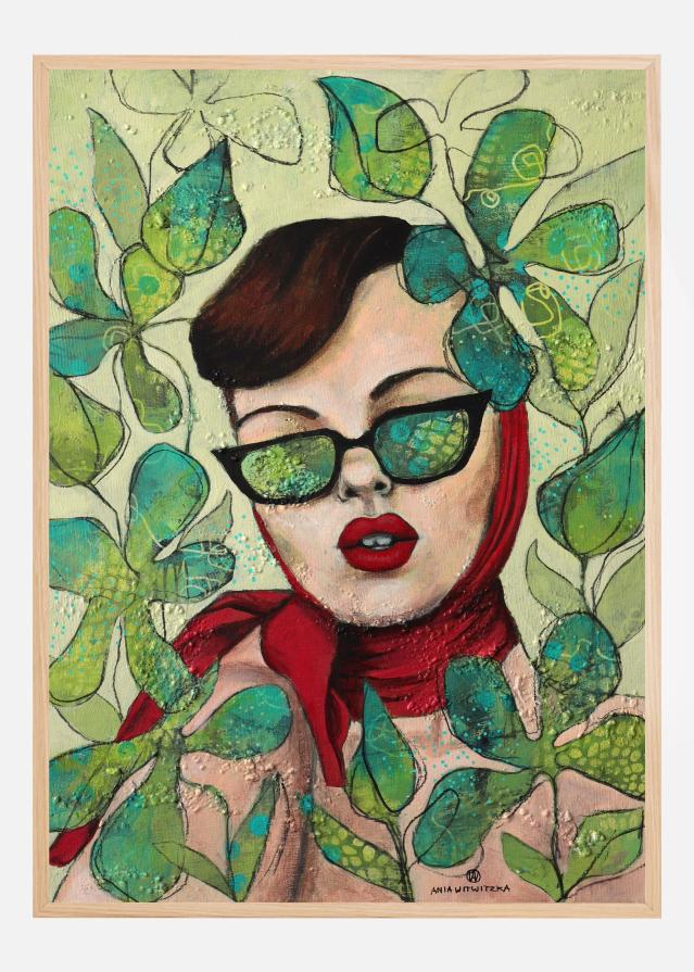 Retro lady 4 Plakāts