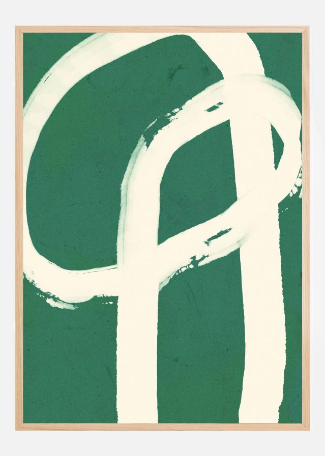 Strokes On Green 6 Plakāts