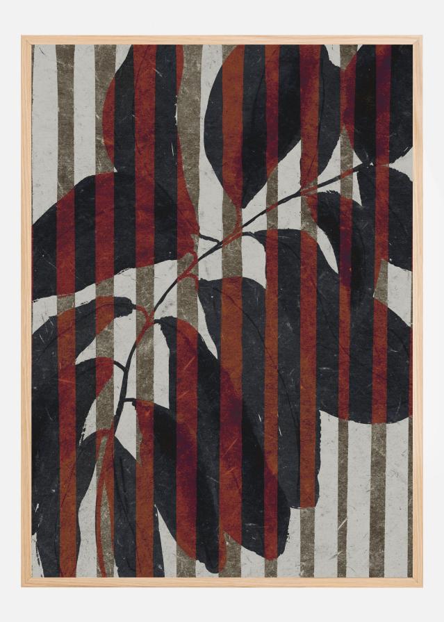 Plant And Stripes Plakāts