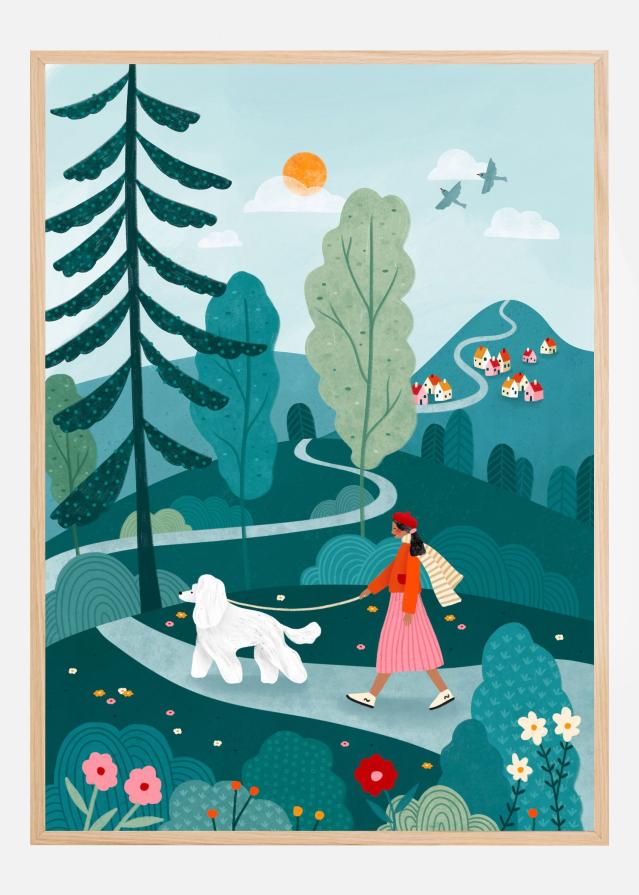 Poodle Walk Plakāts