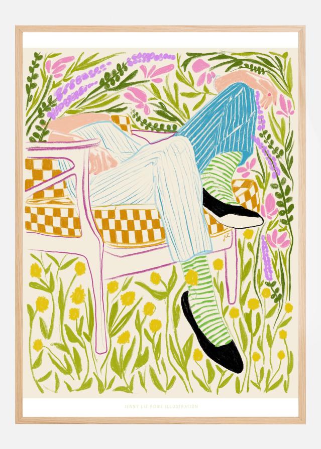 Jlr Quiet in the garden 2 Plakāts