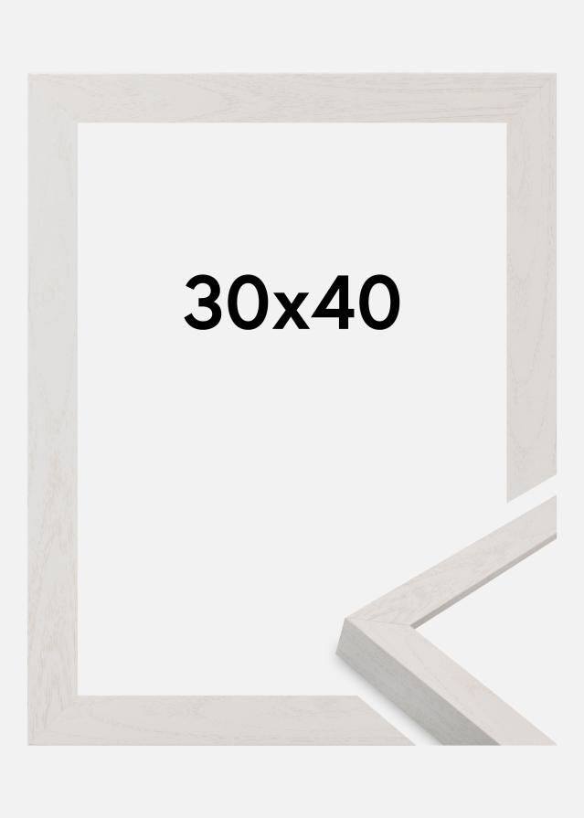 Rāmis Wells Akrila stikls Balts 30x40 cm