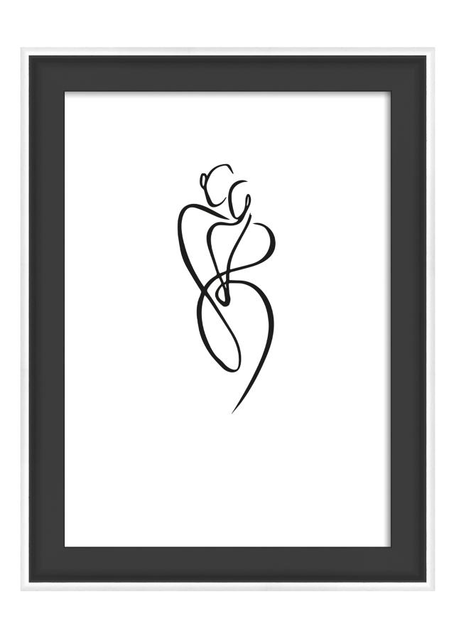 Rāmis Silhouette Melns 10x15 cm