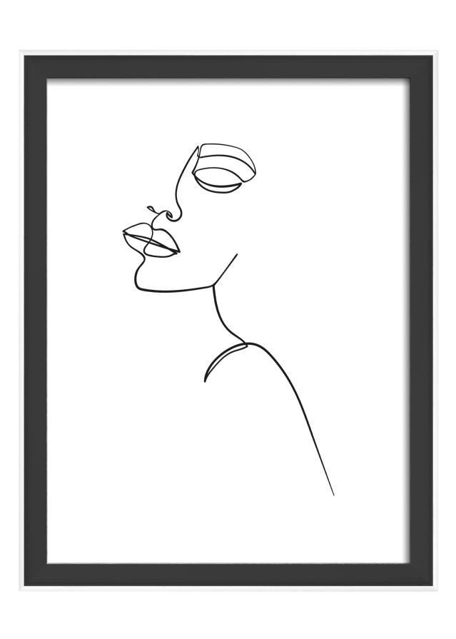 Rāmis Silhouette Melns 15x20 cm