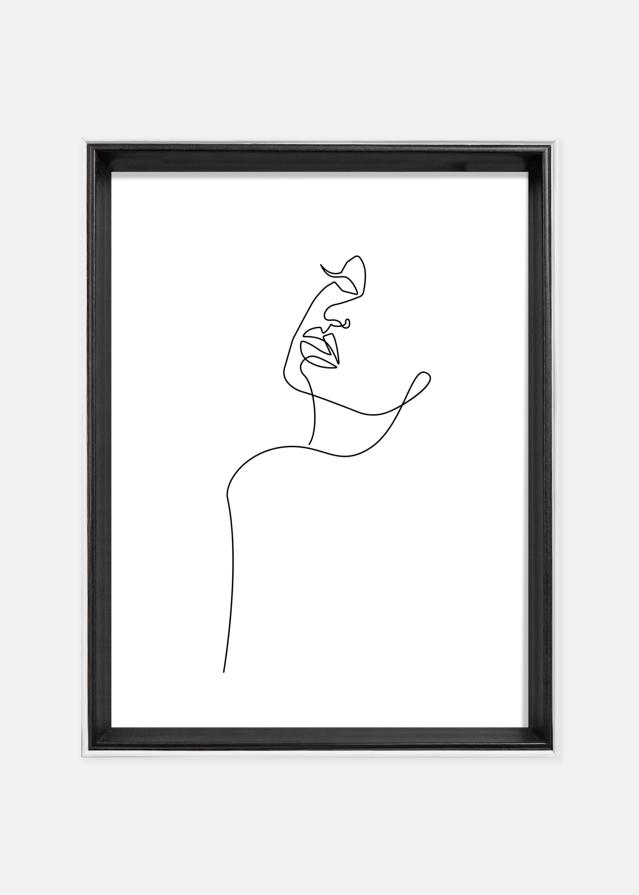 Rāmis Silhouette Melns 18x24 cm