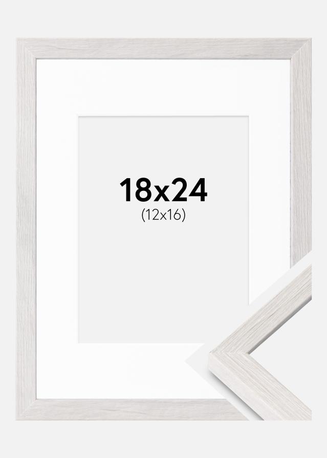 Rāmis Ares Balts Ozols 18x24 cm - Paspartu Balts 13x17 cm