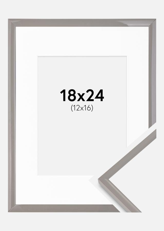 Rāmis New Lifestyle Zemes pelēks 18x24 cm - Paspartu Balts 13x17 cm