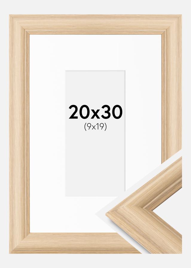 Rāmis Västkusten Ozols 20x30 cm - Paspartū Balts 10x20 cm