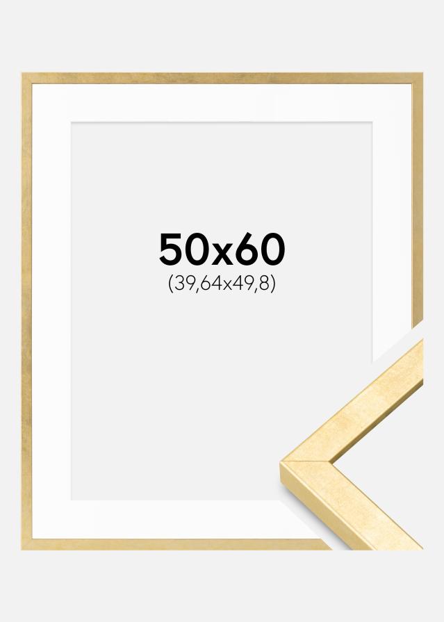Rāmis Ares Zelts 50x60 cm - Paspartu Balts 16x20 Inches