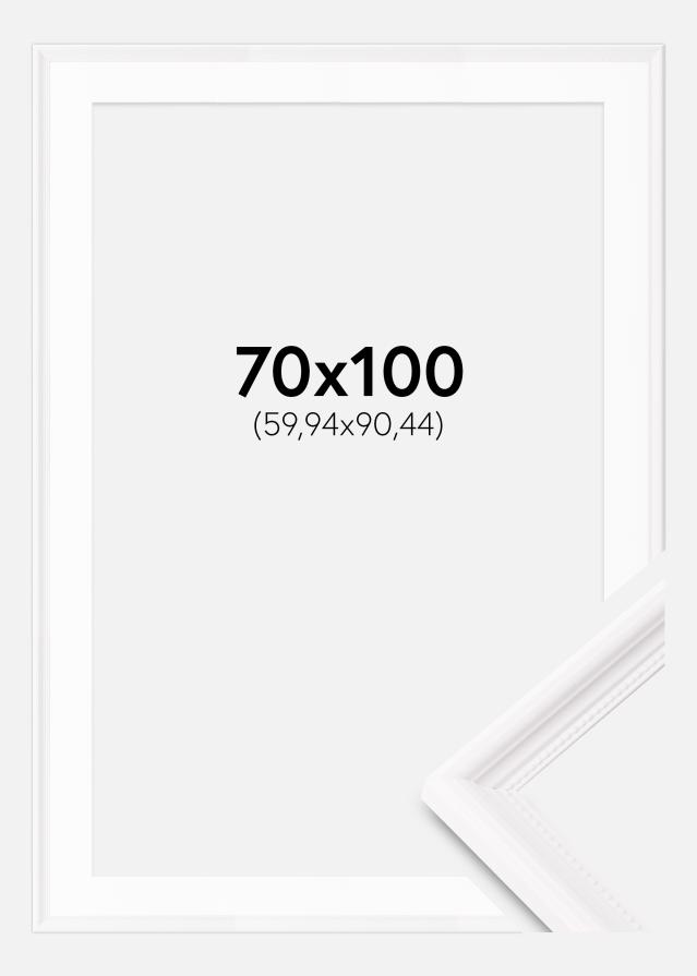 Rāmis Gala Balts 70x100 cm - Paspartū Balts 24x36 inches