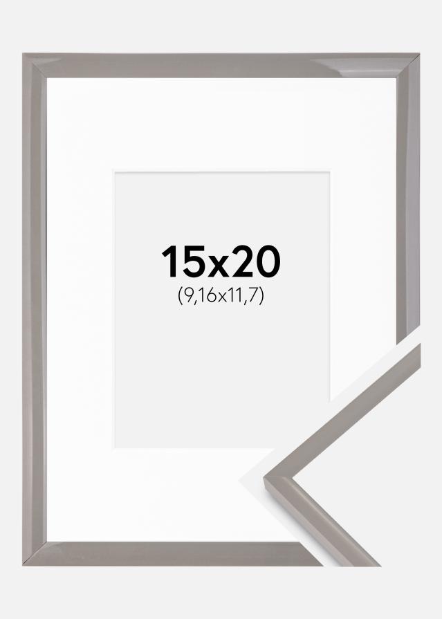 Rāmis New Lifestyle Zemes pelēks 15x20 cm - Paspartu Balts 4x5 Inches