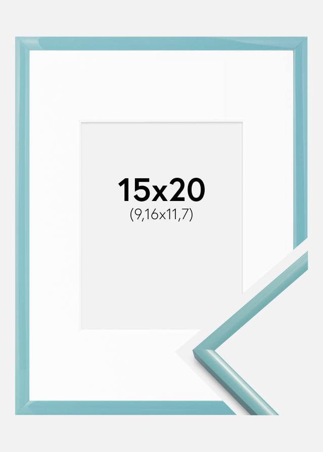 Rāmis New Lifestyle Tirkīzs 15x20 cm - Paspartu Balts 4x5 Inches