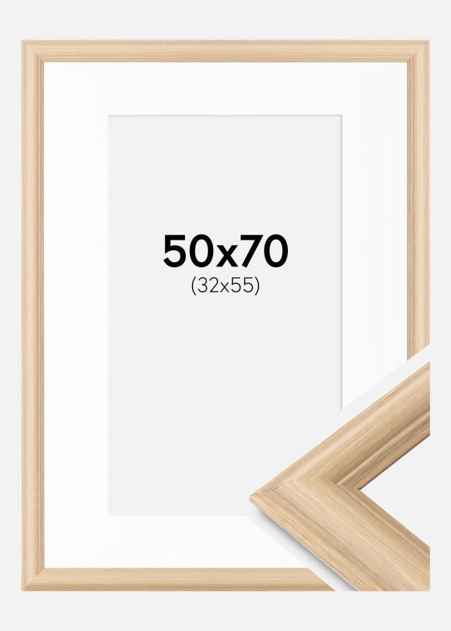 Rāmis Västkusten Ozols 50x70 cm - Paspartū Balts 33x56 cm