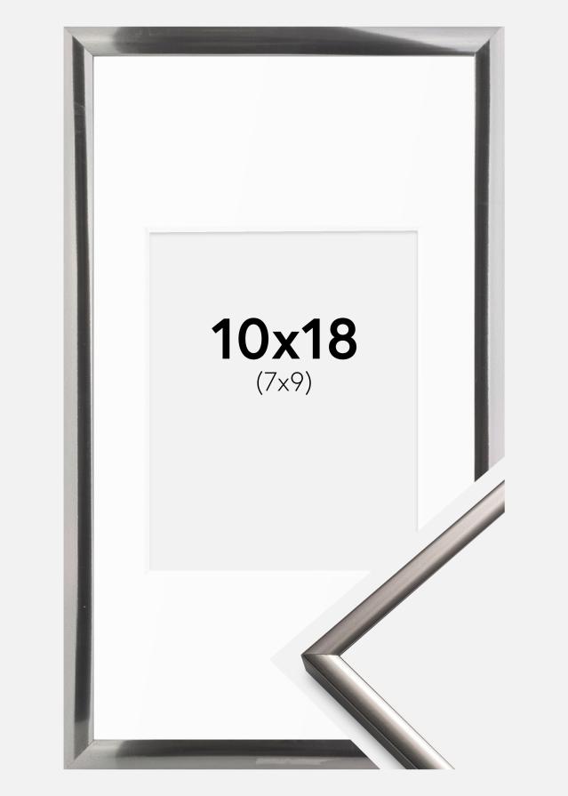 Rāmis New Lifestyle Tērauds 10x18 cm - Paspartu Balts 8x10 cm