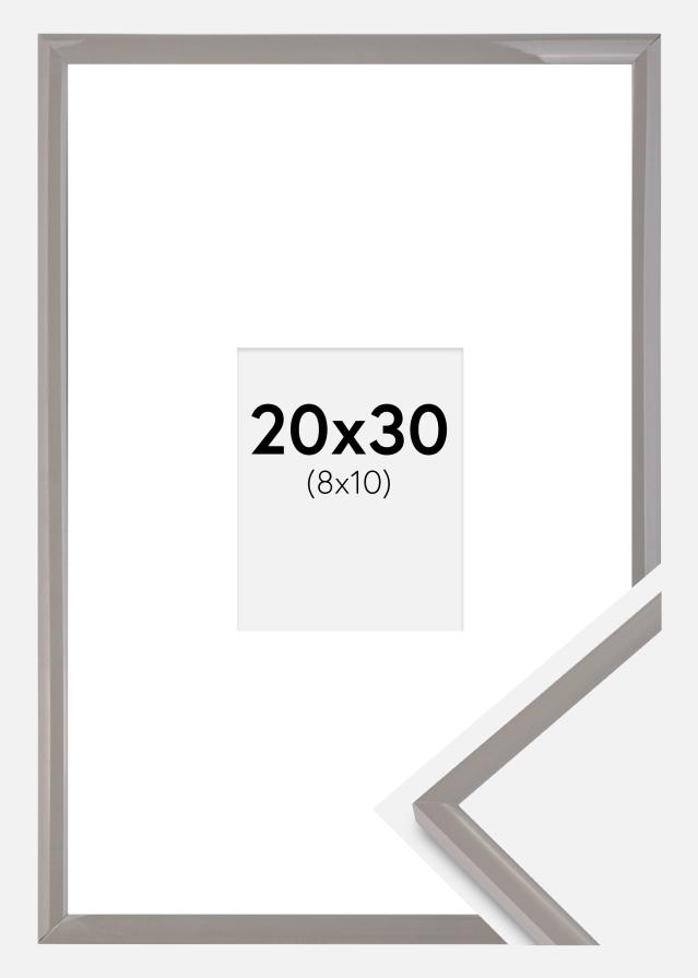 Rāmis New Lifestyle Zemes pelēks 20x30 cm - Paspartu Balts 9x11 cm