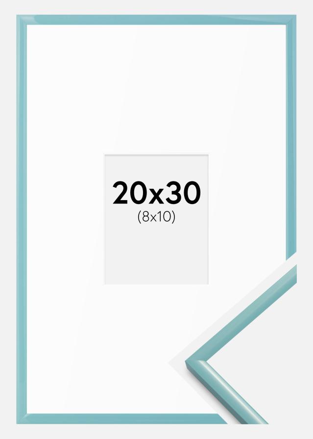 Rāmis New Lifestyle Tirkīzs 20x30 cm - Paspartu Balts 9x11 cm