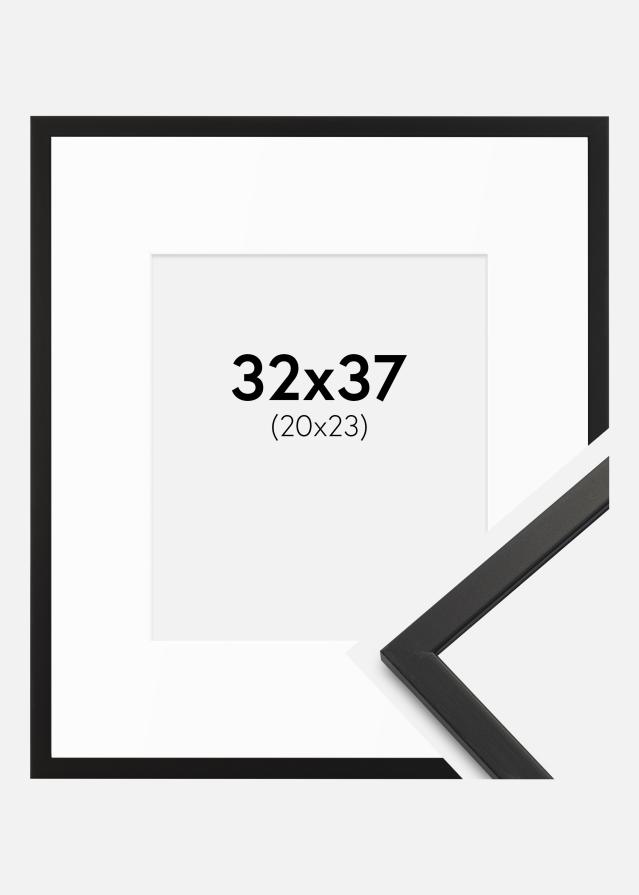 Rāmis Edsbyn Melns 32x37 cm - Paspartu Balts 21x24 cm