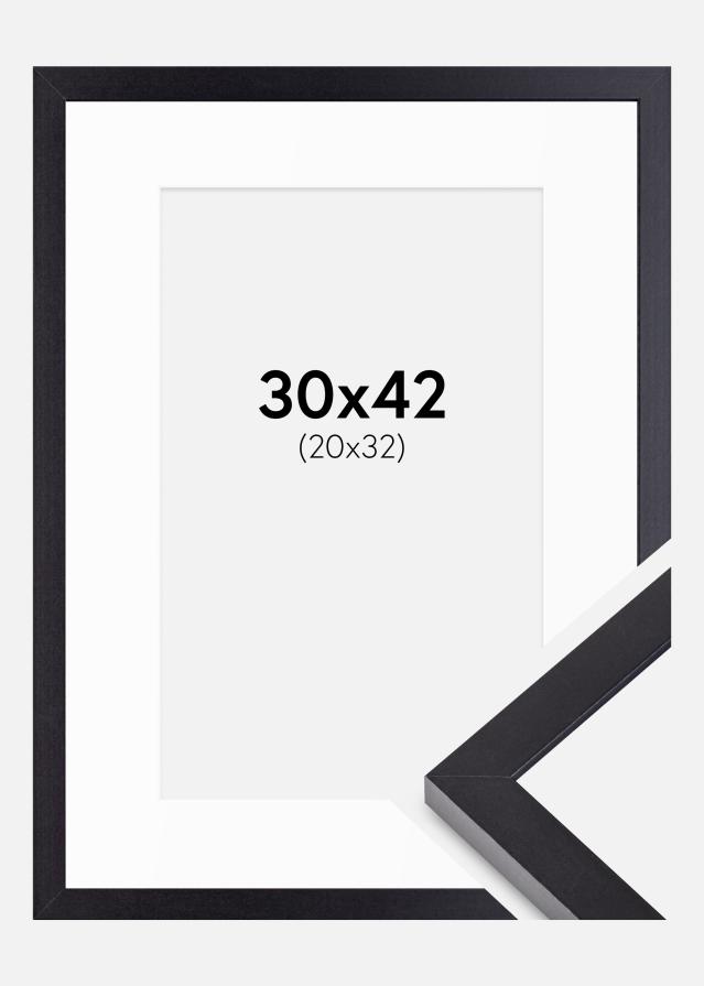 Rāmis Selection Melns 30x42 cm - Paspartu Balts 21x33 cm