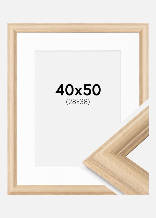 Rāmis Västkusten ozols 40x50 cm - Paspartu Balts 29x39 cm