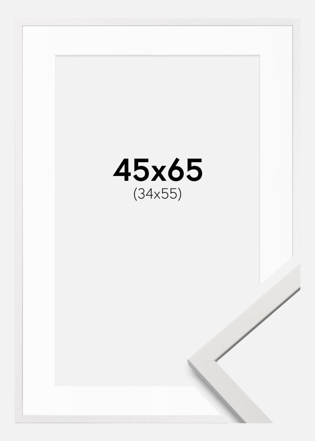 Rāmis Edsbyn Balts 45x65 cm - Paspartu Balts 35x56 cm