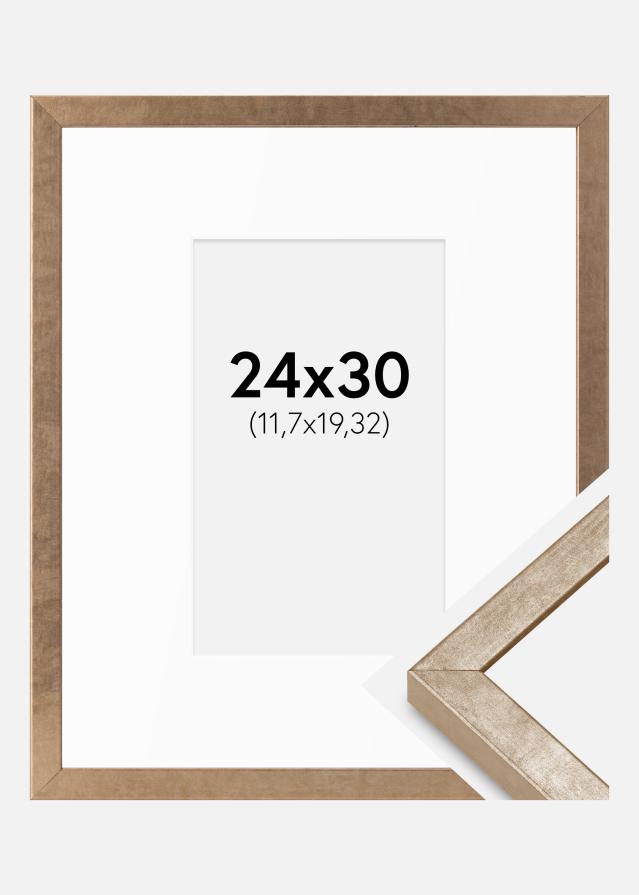 Rāmis Ares Misiņš 24x30 cm - Paspartu Balts 5x8 Inches