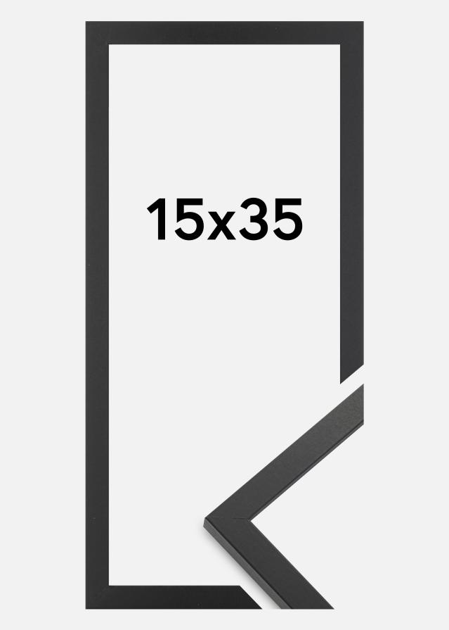 Rāmis Trendy Akrila stikls Melns 15x35 cm