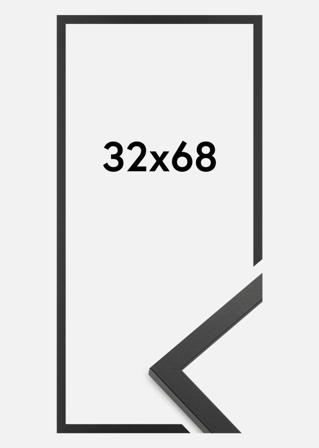 Rāmis Trendy Akrila stikls Melns 32x68 cm