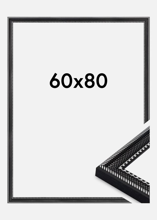 Rāmis Trellis Akrila stikls Melns 60x80 cm