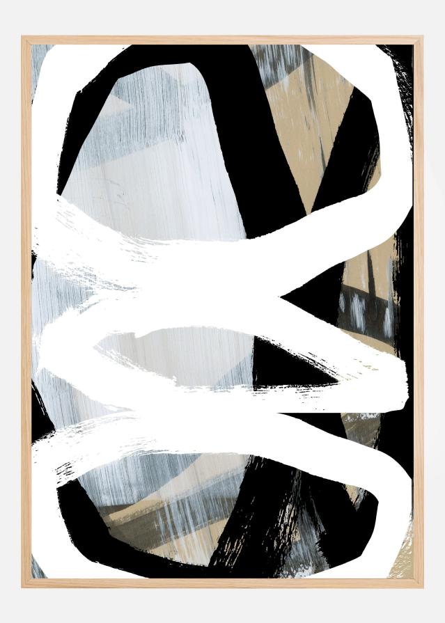 Bold Black On White No3 Plakāts