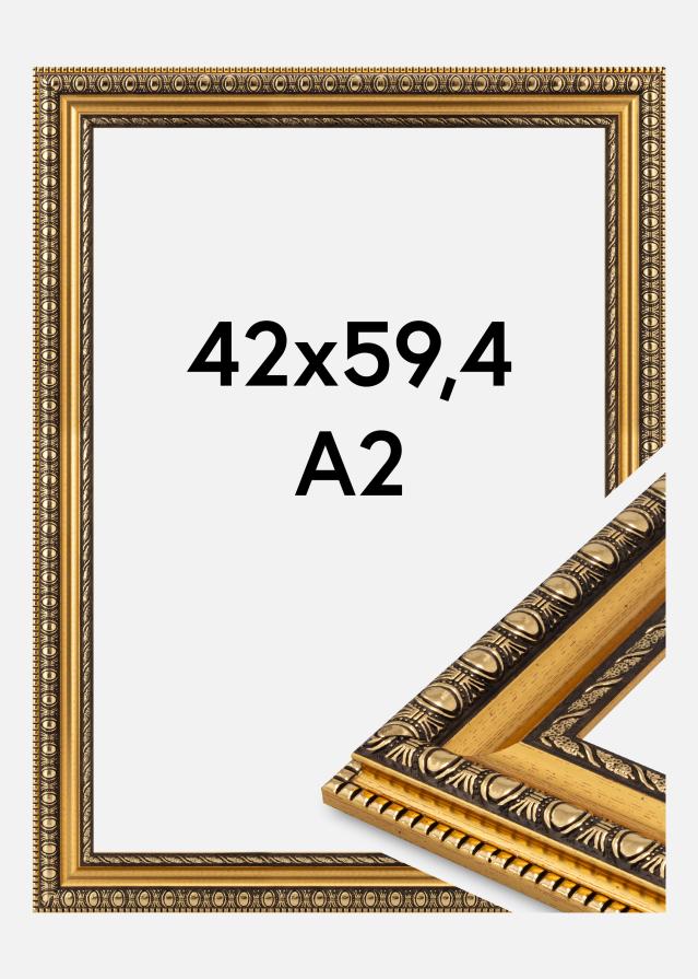 Rāmis Ornato Akrila stikls Zelts 42x59.4 cm (A2)