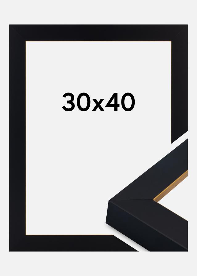 Rāmis Sussex Akrila stikls Melns/Zelts 30x40 cm
