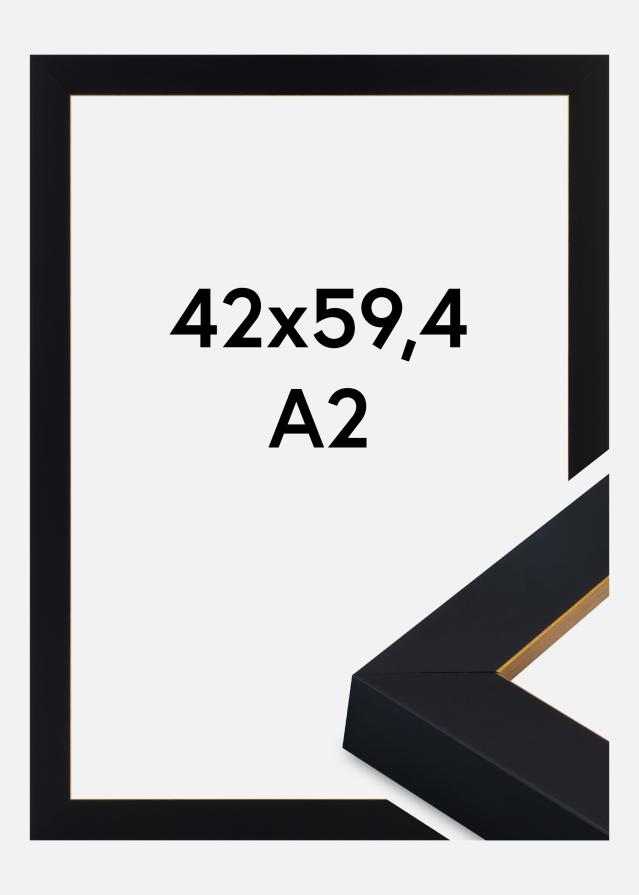 Rāmis Sussex Akrila stikls Melns/Zelts 42x59,4 cm (A2)