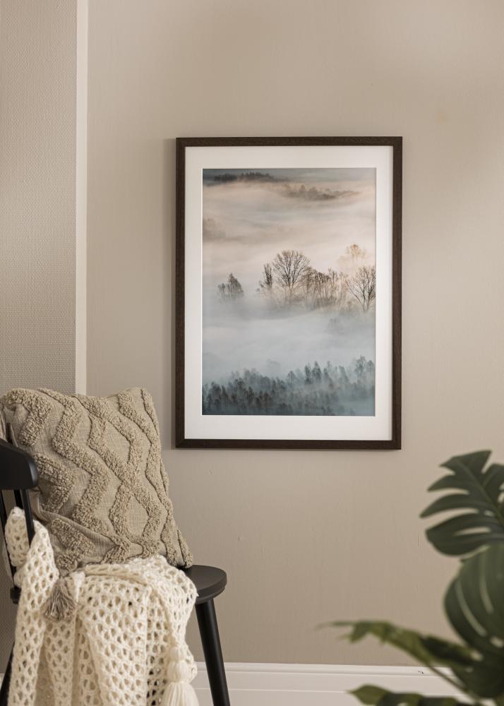 Rāmis Brūns Koks 55x80 cm - Paspartu Balts 45x70 cm