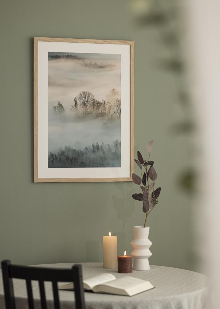 Rāmis Ozols Koks 68x98 cm - Paspartu Balts 56x76 cm