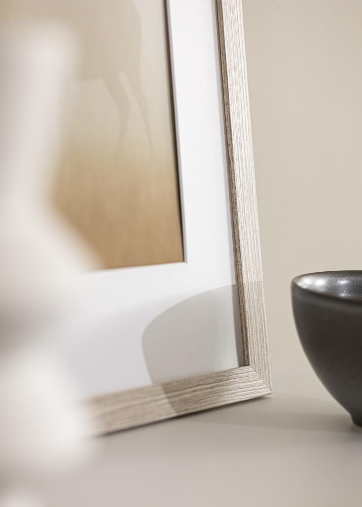 Rāmis Stilren Greige Ozols 30x40 cm - Paspartu Balts 20x28 cm